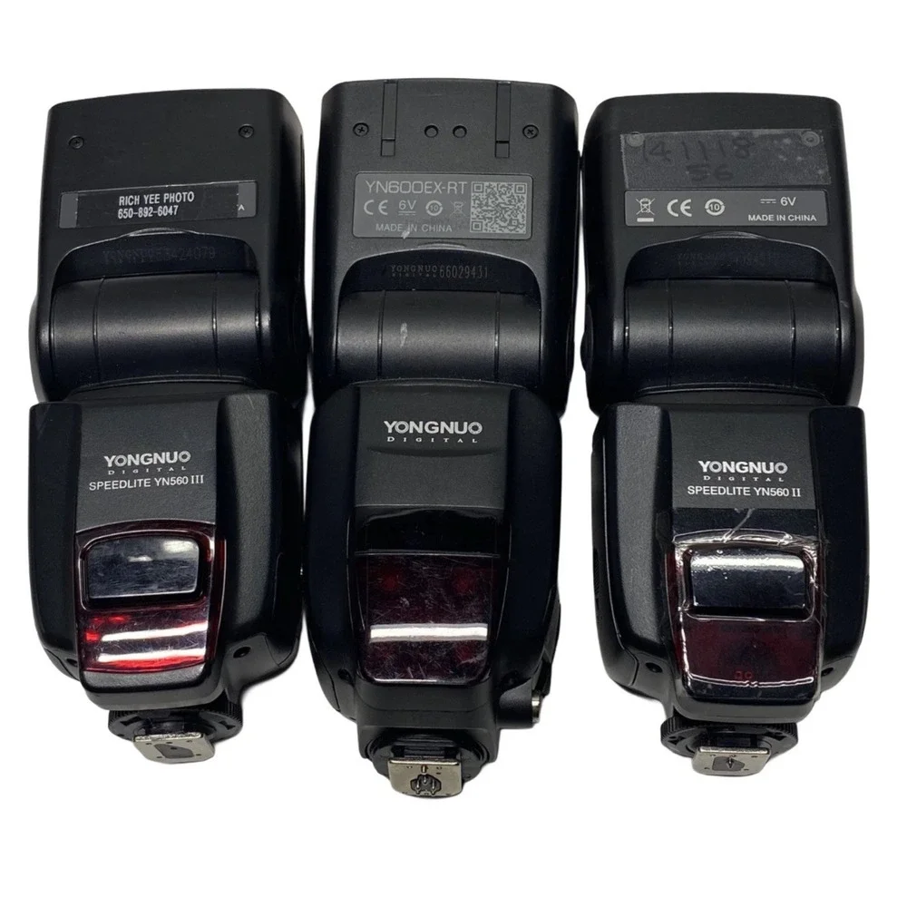 Lot‎ of 5 Youngnuo Assorted Digital Camera Flashes Photography Pictures Photo